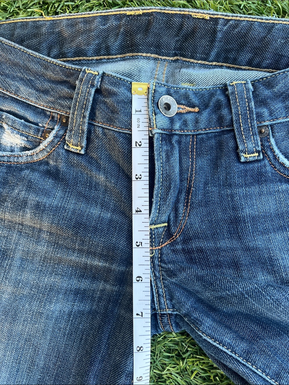 Lucky Brand Women's Dark Blue Flare Jeans - Picture 3 of 11